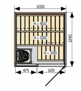 Сауна Harvia Sirius SC1212