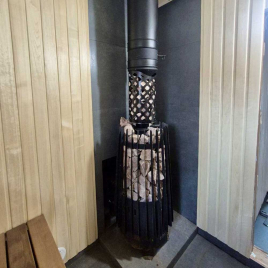 Дровяная банная печь GrillD Cometa Vega 180 Long Window Max 2025