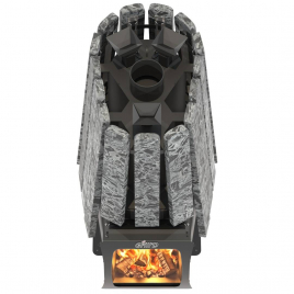 Дровяная банная печь GrillD Cometa Vega 450 Short Max Stone (Серпентинит)