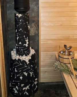 Дровяная банная печь GrillD Dubravo 200 Long (дверца со стеклом)