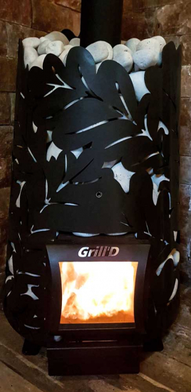 Дровяная банная печь GrillD Dubravo 200 Short (дверца со стеклом)