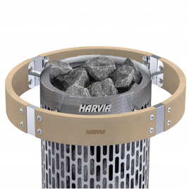 Комплект: печь Harvia Cilindro Plus PP70 и защитное ограждение с подсветкой HPP3L