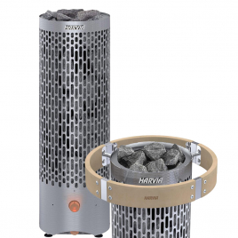 Комплект: печь Harvia Cilindro Plus PP70 и защитное ограждение с подсветкой HPP3L