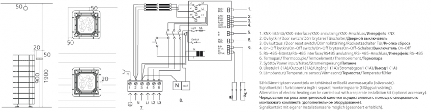 Электрокаменка Tulikivi Nuoska Graphite 10,5 kW Integrated