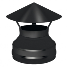 Оголовок Везувий BLACK (AISI 430/0,5мм) д.120х200, нержавеющая сталь
