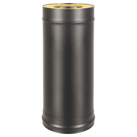 Сэндвич-труба Везувий BLACK (AISI 430/0,5мм + Оц.) д.150х250, L-0.5м