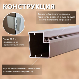 Стеклянные двери АРТА Престиж 60G Серая Matelux